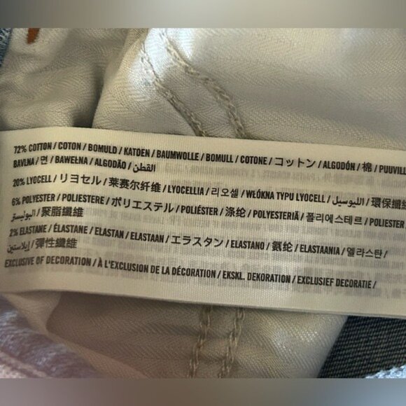 Abercrombie & Fitch Harper Low Rise Ankle Embroidered Distressed Jeans Sz 28/6 - Picture 10 of 16